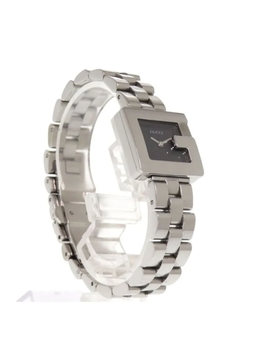 Gucci SS Black Quartz Watch Dial